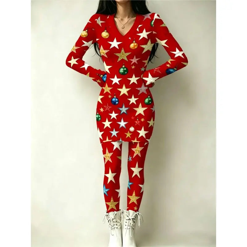 🎃Halloween And Christmas Themed Women’s Set🎄