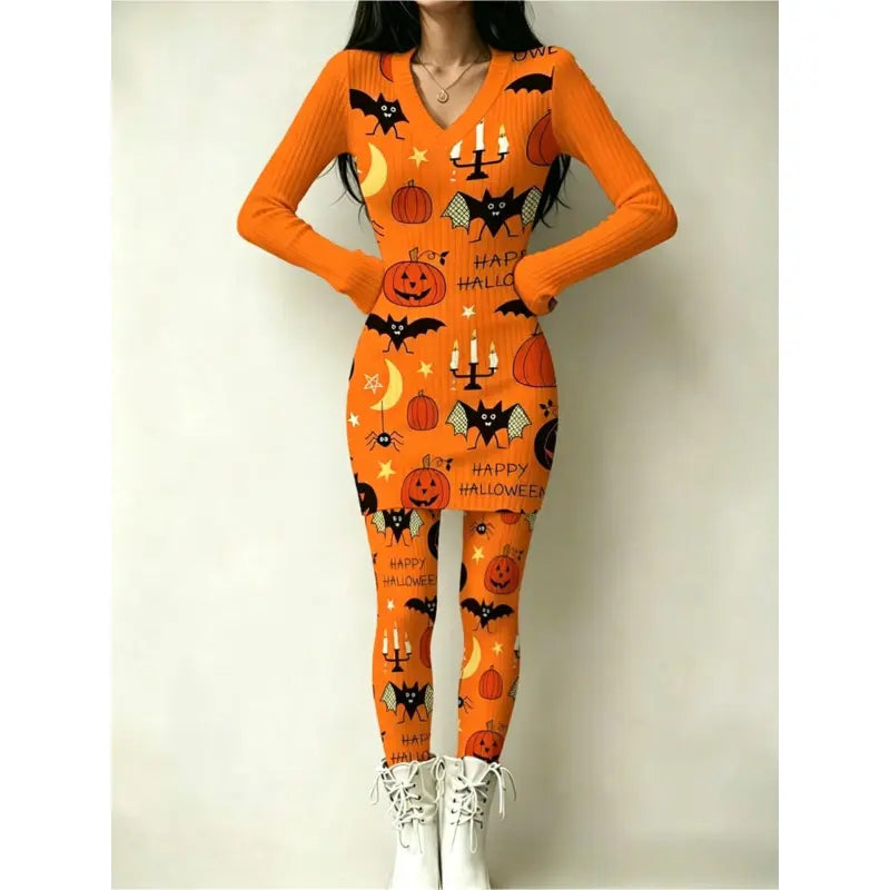 🎃Halloween And Christmas Themed Women’s Set🎄