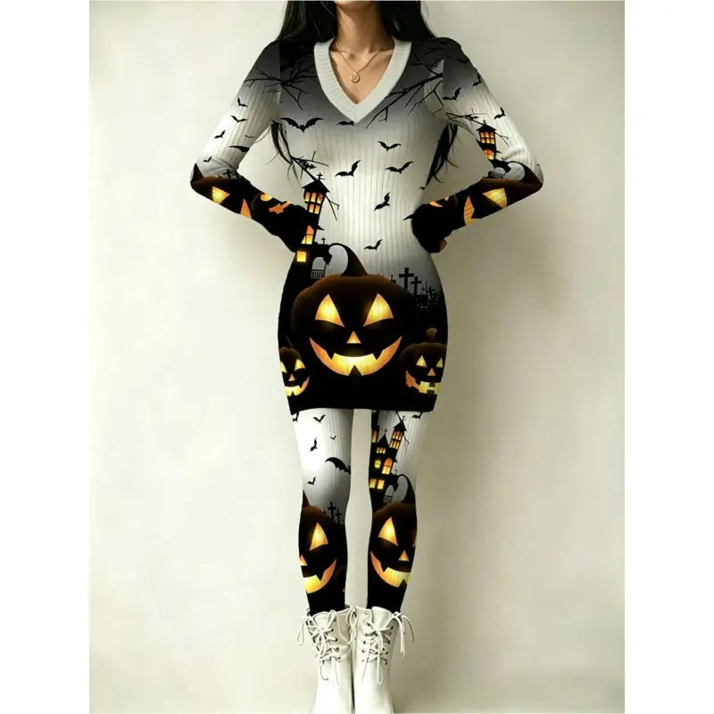 🎃Halloween And Christmas Themed Women’s Set🎄