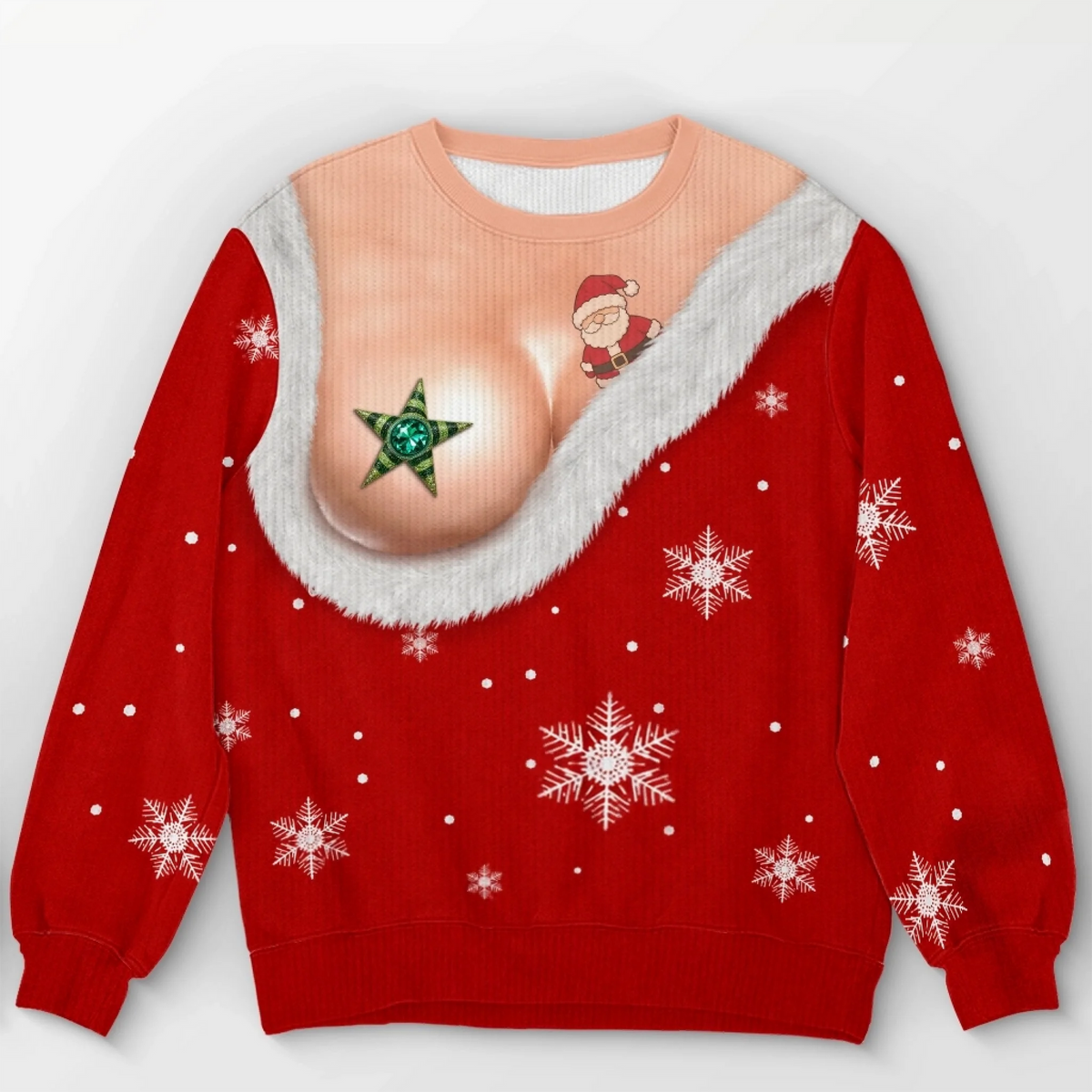 🎄Custom Funny Ugly Sweatshirt - Personalized Christmas Birthday Gifts For Wife, Daughter, Besties, Sisters, Granddaughter, Grandma, Mom, Yourself - Tis The Season To Misbehave 🎁